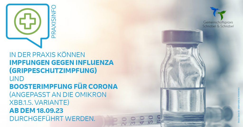 Webbanner der Praxis Schnabel und Schnabel Deggendorf für Impfungen.
